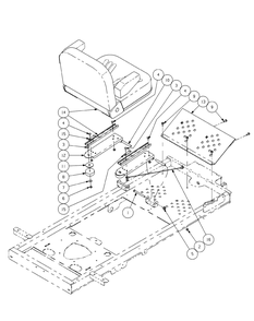 Part Location Diagram of 02003727 MTD Seat Stop Bracket